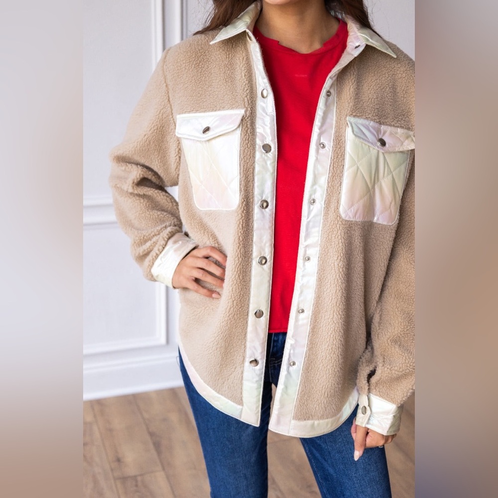 Grace+Emma CHANGE OF THE WEATHER BUTTON UP Boutique Shacket